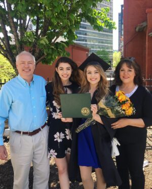 Kaley Ann Voorhees Instagram - CAN YOU BELIEVE?? My little sis @carolyn_corgi graduated from college this weekend!! ❤️ I’m so proud of you girl, I can’t wait to see what the next chapter has in store for you!! #somanypics !!