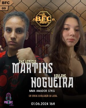 Kalindra Faria Instagram - Muito orgulho da minha filha @kay__fn , que vai lutar no dia 01 de junho no BFC. 
Ver minha filha seguir os passos que eu e a Kalindra começamos lá atrás é muita felicidade. 
Ela é a continuação do que começamos, e ver seu crescimento e sucesso me enche de alegria. 
Vamos com tudo filha! 

#OrgulhoDeSerPai #FamíliaNogueira #vtt #valetopteam