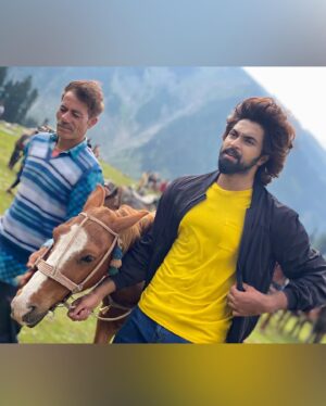 Kalyaan Dhev Instagram - #WorldConservationDay
 
Walk hand in hand instead of sitting on them. I know it’s not always possible, but be conscious and try. From last 2 days, I had been shooting in Sonmarg and our entire crew had to go up the hill. So, I chose to walk those 8kms everyday along with my horse 🐎 - Raju. 

I talked to Raju’s caretaker all through our route. 🐴 - He is just 8 years old and has an average of 7kgs grass everyday. He is strong and had been carrying people up and down the hill since he was four. It’s sad but, that was the only way the caretaker would earn his bread and butter. I felt good that he got 2 days of rest.

Through this journey, I held and talked to Raju. I felt a connection! Maybe that’s what we all need to feel, some love. Then, everything shall fall into place.