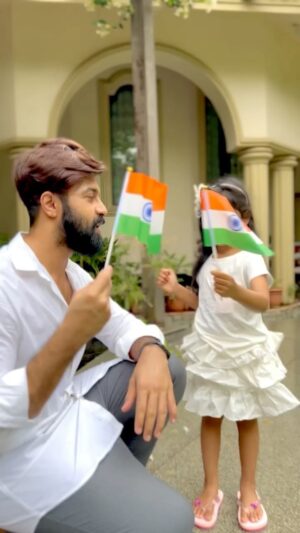 Kalyaan Dhev Instagram - Let freedom reign! 🇮🇳 75 glorious years of independence, Celebrate the free spirit of our nation, may this Independence Day fill your life with joy and prosperity! 

#NationFirstAlwaysFirst