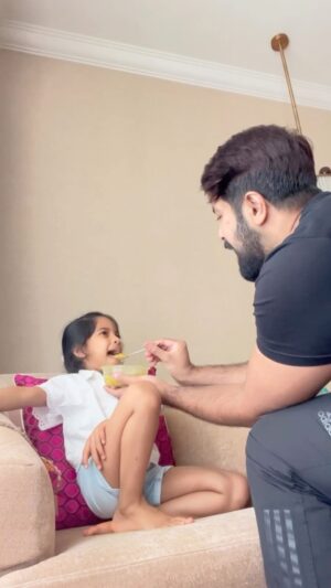 Kalyaan Dhev Instagram - Until we meet again, those special memories of you will always bring a smile! Miss you Navvu! 😘 @navishka_k 
Happy Father’s Day to all the fathers in the world! 🤗