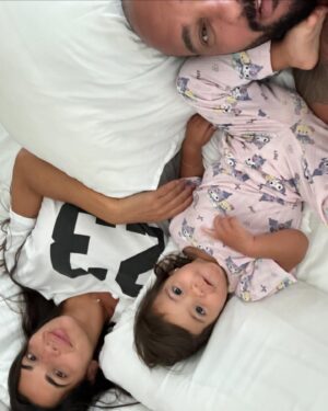 Kamel Guenfoud Instagram - Family ♥️. #dubai #family #wife #daughter #lanatatouage