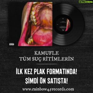 Kamufle Instagram - Ete kemiğe bürünen Tüm Suç Ritimlerin albümü imzalı olaraktan plak formatında ön satışta. Ön sipariş için @rainbow45recordstore ziyaret etmeniz yeterli. Bu yolculukta bana katkıda bulunan bütün yoldaşlarıma sonsuz saygılarımı sunuyorum. İyi ki varsınız. 🙏🏽🌹