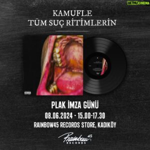 Kamufle Instagram - Selaminko ahali cumartesi günü saat 15.00 / 17.30 arası @rainbow45recordstore da imza günü için toplanıyoruz muhabbet ediyoruz plak imzalıyoruz. Daha sonra dilerseniz saat 20.00 da @outromusicstore da plak dinleyip biralamaca sefası sürüyoruz. Bir dirhem dahi olsa derdimizi tasamızı inceden unutuyoruz. Öpüyorum dalağınızı. 🌹