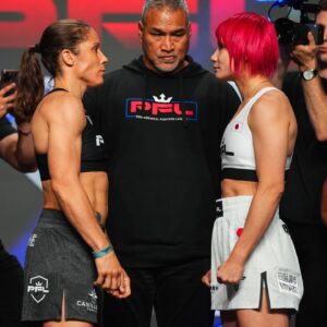 Kana Watanabe Instagram - This Regular Season Women’s Flyweight matchup is a rematch between former Bellator Women’s Flyweight Champion Liz Carmouche and Kana Watanabe!

[ #PFLRegularSeason | Thur, June 13 | 9pm ET on ESPN ]