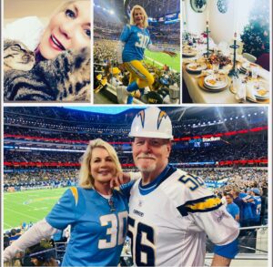 Kandra King Instagram - #HappyThanksgiving from our house to yours! 
#Thankful for our Amazing God! 
#Thankful for ALL of YOU my amazing friends!
#Thankful for my fab Hubby surprising me with #Charger Tickets versus #Steelers! What a #Game!