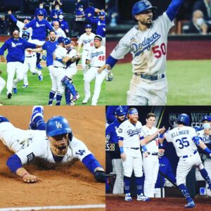 Kandra King Instagram - So #excited @Dodgers #Win #WorldSeries! Although @Coreyseager_5 received MVP deservedly. My MVP goes to @mookiebetts MOOKIE rhymes with my cat POOKIE & MOOKIE hit the winning #Homerun and he STOLE 4 BASES during World Series which hasn’t been done since Lou Brock in ‘67 World Series.
And they join the #Lakers as #Champions 2020, a repeat of 1988! #Hallelujah That leaves my beloved @Chargers with a big ASK!
@LA @Dodgers @Champions 
@WorldSeries #DodgersWin 
#ILoveLA #LATogether
#Dodgers #GoDodgers