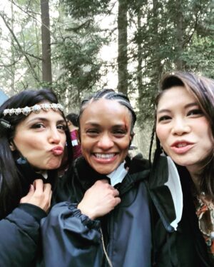 Kandyse McClure Instagram - From another realm to a demon ring with the most magical sisters  @laurengaw @msnazneencontractor. 

@cw_charmed ✨It’s been a fantastic ride, thank you for bringing me along!!

#Charmed #SeriesFinale  #TheGuardian #OGCharmedOnes