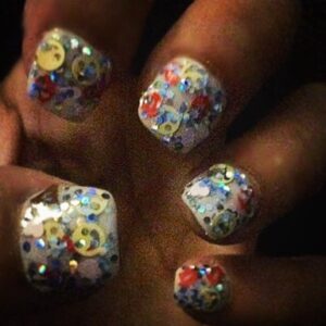 Kara Eberle Instagram - Emoji nail polish is my new favorite! #nailmoji 😍