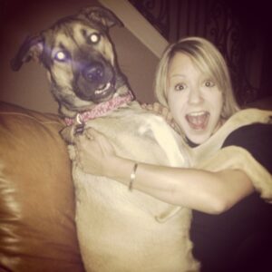 Kara Eberle Instagram - Is this really my puppy? #lifeisshort