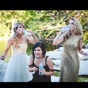 Kara Eberle Instagram - Even team #RWBY struggles with lipstick and drinking water. Girl moments captured by @jonrisinger