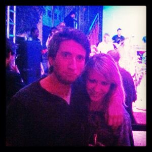 Kara Eberle Instagram - Gavin and I enjoying great music and open bar at the Free To Play Party!