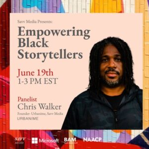 Karama Horne Instagram - MONDAY 6/19 from 1-3 PM EST! Join me for a special #Juneteenth panel discussion on Empowering Black Storytellers in media. I'm honored to host this amazing panel at @Microsoft Garage hosted by @savvmedia. The event will also be streamed vritually through #MicrosoftTeams. Be part of this celebration, and let's create change in the media landscape together! LINK IN BIO FOR TICKETS! #JuneteenthCelebration #SavvMedia #Microsoft #BAMMicrosoft #NAACP #media #storytelling #culture

Microsoft Teams Link (Virtual)
https://lnkd.in/exUiqM6E

Host & Panelists
@theblerdgurl - Culture Journalist, Producer and Podcaster - Host
@chrislikestodostuff - Founder, Savv Media Urbanime
@true_fiktion Founder, TrueFiktion
@lymarimedia Co-Founders, Lymari Media
@rainbowmekids Founder, RainbowMe Incorporated
@octaviusmoore TechNYC , @NAACP
@__kaylac - Entertainment News Producer
@okematmoore Actor, EMMY nominated Producer
@epatric TV Writer/Show Runner, @BET
