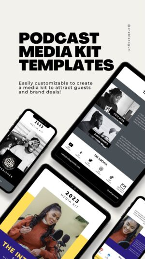 Karama Horne Instagram - I HAZ MORE TEMPLATES! I received so many questions from #podcasters after I created my Utimate MEdia Kit for Creators that I decided to create a couple of media kits exclusively for Podcasters!
.
.
.*SIMPLE PODCAST MEDIA KIT is great for solo podcasters 
* CO-HOST PODCAST MEDIA KIT - is perfect for podcasts with 2-5 hosts

If you are a podcaster or know someone who is an they are trying to either get better guests on their show, or need a media kit to start getting sponsors, then PLEASE SHARE THIS POST! Link in bio for my shop!

(Patreon subbies at THEBIZNESS level or higher get free access as usual)
.
.
#podcasters #podcast #templates #mediakit #theblerdgurl #presskit #podcadtmediakit