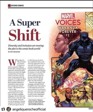 Karama Horne Instagram - Congrats @angeliquerocheofficial !
・・・
Thank you @div_in_action and Amy Meadows for giving me an opportunity to talk about the incredible work we have been doing with DEI and with #MarvelsVoices specifically to highlight, bring in and support new and established voices in comics. I’m so lucky to be a member of and work with a dope team at Marvel, making this happen year-by-year, month-by-month, week-by-week, and day-by-day (sometimes at the wee hours of the night). #MarvelsVoices @Marvel #DiversityInAction #Marvel #Comics