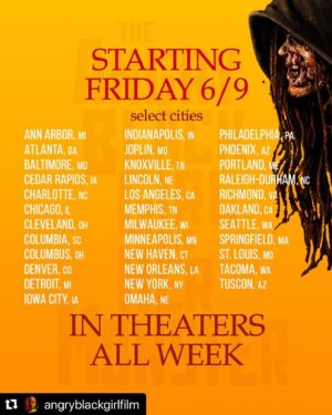 Karama Horne Instagram - Stop what you’re doing and GO SEE THIS MOVIE. The Angry Black Girl and Her Monster is a stunning remix of Mary Shelley’s Frankenstein. IT’S OUT NOW! Go support! 
.
.
.
Theblerdgurl #horrorfilm #horrormovie #bomanijstory #shudder #indiefilm