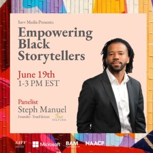 Karama Horne Instagram - MONDAY 6/19 from 1-3 PM EST! Join me for a special #Juneteenth panel discussion on Empowering Black Storytellers in media. I'm honored to host this amazing panel at @Microsoft Garage hosted by @savvmedia. The event will also be streamed vritually through #MicrosoftTeams. Be part of this celebration, and let's create change in the media landscape together! LINK IN BIO FOR TICKETS! #JuneteenthCelebration #SavvMedia #Microsoft #BAMMicrosoft #NAACP #media #storytelling #culture

Microsoft Teams Link (Virtual)
https://lnkd.in/exUiqM6E

Host & Panelists
@theblerdgurl - Culture Journalist, Producer and Podcaster - Host
@chrislikestodostuff - Founder, Savv Media Urbanime
@true_fiktion Founder, TrueFiktion
@lymarimedia Co-Founders, Lymari Media
@rainbowmekids Founder, RainbowMe Incorporated
@octaviusmoore TechNYC , @NAACP
@__kaylac - Entertainment News Producer
@okematmoore Actor, EMMY nominated Producer
@epatric TV Writer/Show Runner, @BET