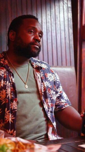 Karama Horne Instagram - Happy Birthday @briantyreehenry ! I got a chance to talk with the talented actor for his award winning role in #Causeway with #JenniferLawrence He is truly one of the most talented actors of our generation. (Check out the full interview on my YouTube channel). 
.
.
#theblerdgurl #causeway #interview #karamahorne #briantyreehenry #movies #a24films #oscarnominee #moviestowatch