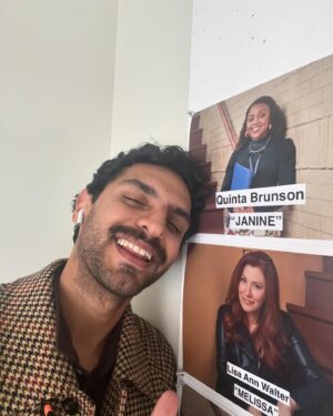 Karan Soni Instagram - Was lucky enough to direct tonight’s episode of @abbottelemabc on @abcnetwork 😊😊 This crew was so welcoming and warm to me and helped me so much with my second go around behind the camera. Forever grateful to @quintab for opening this door and welcoming me into her warm joyous show!! In awe of the amount of work this woman does on a daily basis to make this show happen, and with so much grace and style. The last slide is me on the last day of the shoot on 4 hours of sleep for two weeks straight cause I was so anxious about fucking this up! Fun!! Watch tonight on @abcnetwork or next day on @hulu