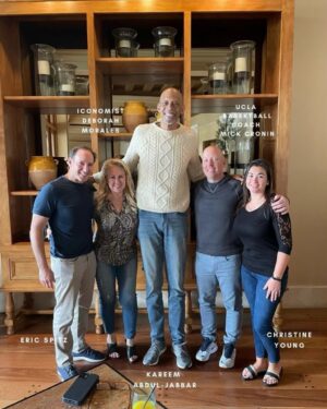 Kareem Abdul-Jabbar Instagram - Great hanging with @CoachMickCronin this morning !!
