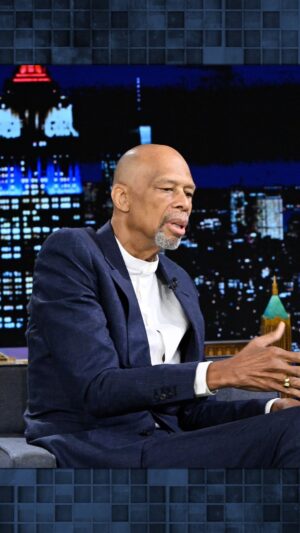 Kareem Abdul-Jabbar Instagram - @kareemabduljabbar_33 on Juneteenth expanding beyond the Black community and becoming a federal holiday: “We don’t talk about the things that are tough here in America, and if we don’t talk about them we can’t change them.” #FallonTonight