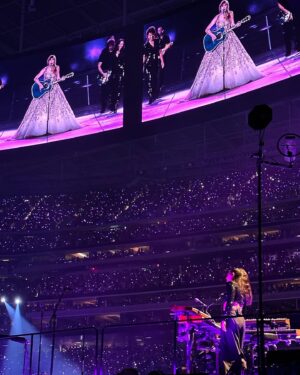 Karina DePiano Instagram - long live all the magic we made ✨ cheers to the end of the first leg of the Eras Tour. it’s been nothing but joy, discovery and heart. here we go! 💜🌎🩵

📷: @dr.curtiswildes
