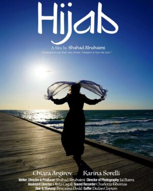 Karina Sorelli Instagram - Tonight we had the private screening of "Hijab".
A short film I'm very proud to be a part of. 
Written and directed by the beautiful talented @shahad_bella 😊
Starring @chiaraargirov as my daughter 'Noora'
Myself as the Mother. 
A beautiful strong story that will speak to many Muslim women in my opinion. And hopefully also Non-Muslims.
Thank you to the amazing crew including 
DOP (and also the man behind this amazing poster) @jaibatrra @jaiphotographhyy 
1st AD @livysofie
Our soundie CharlotteThomas
Our make up artist Breeanna Dodd
@bree_sfx 
And Gaffer DC 
. . 
#photooftheday #picoftheday #poster #posterdesign #beautiful #actorslife #muslimah #muslim #hijab #hijabi #women #womenempoweringwomen #filmmaking #filmfestival