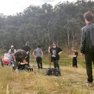 Karina Sorelli Instagram - Day 1 filming "The Exchange" 
Written and directed by Jackson Alexander @psycho_est2013 at this stunning location in Yea.
DOP/Cinematography: @mertcandamoglu 
Producer: Caleb Keyte @t1productions_au
1st AD: @paraskevas.mourikis
1st AC: @slayvehn 
Gaffer: Jake Mills @jaker_sm3
Sound: @amy.ames.h1 
Set designer: @chloedoumanis 
HMUA: @stefania.sfx 
Actors: Hadrien/Hugh @h____adrien
Serkan Togkoz @serkan.tokgoz.68
. . 
#photooftheday #actorslife #bts #setlife #actress #filmmaking #picoftheday #shortfilm #melbourne #beautiful #diversity #grateful #filmphotography