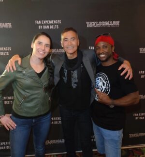Karina Sorelli Instagram - Grateful for an amazing last couple of days thanks to @sifu_damien , @emma_khealth & @dandelts for bringing the legendary @dacascosmark to Australia.
From growing up watching him in movies like Double Dragon to TV series The Crow where I had (like most women) a huge crush on him because of his strong physical presence (which wasn't easy to do when you know Brandon Lee was the original movie and was so great in it!) which he still brings in John Wick 3 (for the younger crowd lol) to meeting him the last 2 days and getting to know a bit more about the man behind these amazing characters...well it's been really inspiring to say the least!
Such a down to earth human being, very humble, all about being in the present...with one another...which is what I keep saying too daily as you know...when he smiles, when he looks at you, talks to you, he means it, truly and genuinely...that's what Life is about.
So for me, that was one of the highlights of my year! Again, I'm grateful for the people I have in my life. Grateful for who I've chosen to become as a human being. And really hope to inspire others the way Mark did for me and many others 🙏
Spread the love around guys. Always. 💕
. . 
#photooftheday #picoftheday #beautiful #art #martialarts #markdacascos #instagood #mood #love