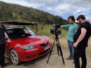 Karina Sorelli Instagram - Day 3 filming "The Exchange" 
Written and directed by Jackson Alexander @psycho_est2013 at this stunning location in Yea.
DOP/Cinematography: @mertcandamoglu 
Producer: Caleb Keyte @t1productions_au
1st AD: @paraskevas.mourikis
1st AC: @slayvehn 
Gaffer: Jake Mills @jaker_sm3
Sound: @amy.ames.h1 
Set designer: @chloedoumanis 
HMUA: @stefania.sfx 
Actors: Hadrien/Hugh @h____adrien
Serkan Togkoz @serkan.tokgoz.68
. . 
#photooftheday #actorslife #bts #setlife #actress #filmmaking #picoftheday #shortfilm #melbourne #beautiful #diversity #grateful #filmphotography