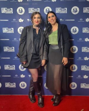 Karina Sorelli Instagram - So beautiful to be on the red carpet of @stkildafilmfest with Writer Director Pollynna Carveth @_poll_ who's filmed I act in, alongside the amazing talent @florabertiefeldman who plays my daughter (we both wished you could've been there too!), called "The Adults Are Talking", will be screened on the 8th of June at the @astortheatremelb 
Come and join us for the screening! 😊
.. ..
