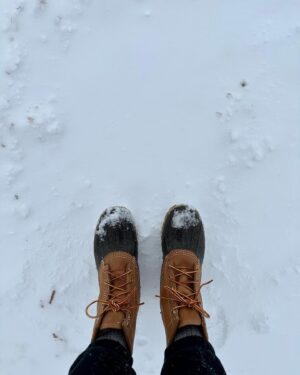 Karissa Lee Staples Instagram - It’s awesome when you don’t have to shovel it ❄️