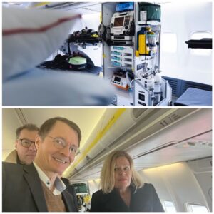 Karl Lauterbach Instagram - Mit @nancy_faeser im Rettungsflugzeug, mit dem 2 mal pro Woche verletzte ukrainische Soldaten, Zivilisten und Kinder nach Deutschland evakuiert werden. Mehr als 1.000 Patienten haben wir aufgenommen. Mehr als jedes andere EU Land. Sie werden alle von Experten versorgt.