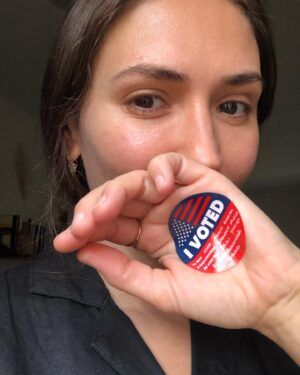 Karolina Wydra Instagram - I came to the States when I was 11. As an immigrant,  I take pride in voting in this country. I love this country but not what’s happening to it right now. Please VOTE VOTE VOTE. This election is so important. Don’t wait. Take pride in being able to vote. Get out there and make a change. #joebidenkamalaharris2020
