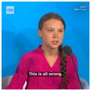 Karolina Wydra Instagram - Such a courageous soul. I admire her strength, bravery and dedication. Climate change fight! We need to rise up, stand together to make a change. #gretathunberg ❤️