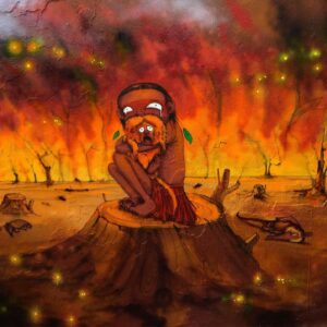Karolina Wydra Instagram - Thank you @osgemeos for this heartbreaking depiction of what’s happening in The Brazilian Amazon rainforest. 
The fires are burning at a record rate. We are doing this. We need to wake up and stop this madness. Sign a petition to make a difference. Link in Bio.