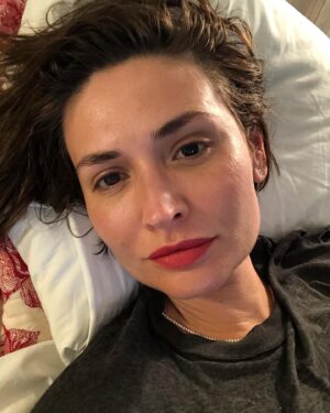 Karolina Wydra Instagram - Sometimes you just need to put on a good lip to do nothing. Love this helene lipstick from @rouje