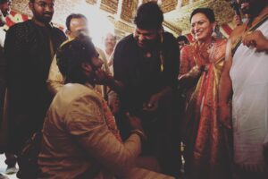 Kartikeya Gummakonda Instagram - “Nen pedhayaka hero avtha appudu chiranjeevi kuda na pelli ki vasthadu”
I said this as a kid when my dad smiled at my innocence and patted my shoulder saying 
“ok nanna”..
Thankful to fate I am an actor now and my MEGASTAR was there to bless me..What you did is worth more than anything in this world sir..
love you to the infinity as always..