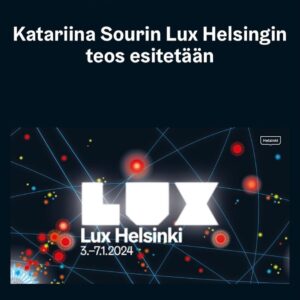 Katariina Souri Instagram - Teoskokonaisuuteni esitetään alkuperäisenä Lux Helsingissä tammikuussa! Taistelu taiteen vapauden puolesta kannatti!

Valtavan suuri kiitos kaikkille teille jotka olette antaneet tukenne ❤️🙏 Se on ollut korvaamattoman arvokasta ja tärkeää.