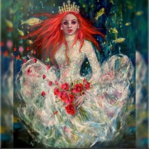 Katariina Souri Instagram - Vedenneito projisoituna Valtioneuvoston linnan seinään Senaatintorilla.

Alkuperäinen Vedenneito -maalaus
120 x 140 cm, Oil on Canvas

Tiedustelut: katariina.souri@gmail.com

#valotaidefestivaali @luxhelsinki @katariina.souri
