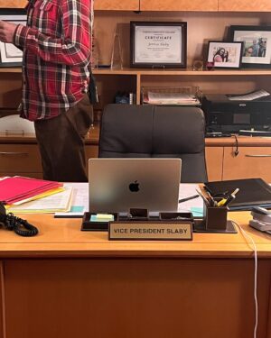 Kate Peterman Instagram - I was on set filming tonight’s episode when I found out about John. I was a wreck and looking for anything I could do, anything tangible to give him and then I was able to name a character after him and tell him about it.  I wish it could’ve been plastered across the screen the whole time. I wish it could’ve reflected how important and good he was. But it was all I had the ability to control and I’m grateful I got to tell him about it. You have to know where to look to see it, but let the record show that the vice president of Tasker Community College is named Vice President Jerrius Slaby.