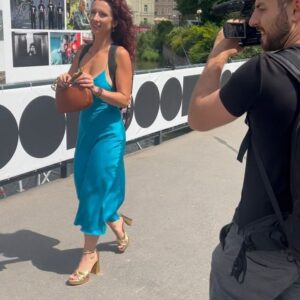 Kateřina Janečková Instagram - KVIFF photo/video dump so far📸💃🎷😀
Makeup @licirna____organics 
Dress @a_la_perle