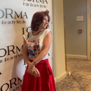 Kateřina Janečková Instagram - KVIFF photo/video dump so far📸💃🎷😀
Makeup @licirna____organics 
Dress @a_la_perle