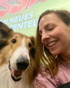 Katharina Schüttler Instagram - all you need is love and Lassie 💕

so proud and happy to be a part of this beautiful, funny, unbearably sweet, entertaining and heartwarming, sparkling family film 🐶✨

go see it with your kids, nices and nephews, little buddies and friends everyone!!!

in cinemas july 27th 🍿✨

@lassie.film 
@nico.marischka @jdohnanyi @annettefrier 
@maike_juettendonk 💕 @dennis.mojen @anna.gualano_ @pelle_staacken @beniaminobrogi @hannoolderdissen 👊✨

@leoninestudios @wiedemann_und_berg @hferber71 

@leenazimmermann 💖

#lassie #lassiedog #kidsfilm #kinderfilm #cinema #comingsoon