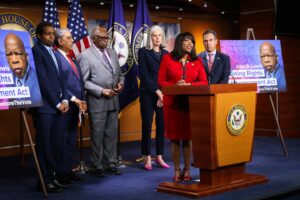 Katherine Clark Instagram - Nothing is more sacred to a democracy than equal access to the ballot box.

We cannot allow MAGA extremism to continue uprooting the achievements of John Lewis and the extraordinary freedom fighters who marched alongside him.

@HouseDemocrats will not allow their legacy to go undefended, and we will not rest until the John R. Lewis Voting Rights Advancement Act is the law of the land.