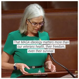 Katherine Clark Instagram - For right-wing conservatives, extremism has displaced patriotism.

Democrats are fighting for the values that used to transcend politics.

We're fighting to defend the health and freedom of every person — especially our veterans.