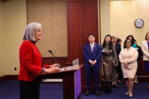 Katherine Clark Instagram - @HouseDemocrats and @DemWomenCaucus will never back down from the fight for reproductive freedom.

For equal pay.

For representation at every table. 

For an economy that lifts us all — not just some.

For a brighter, more just future for our daughters and granddaughters.