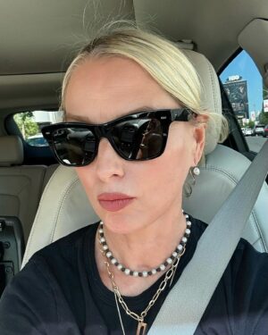 Katherine LaNasa Instagram - Catching some shade with my Peeps in LA! 🤍U 4Ever @oliverpeoples