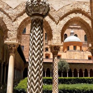 Katherine LaNasa Instagram - SEGESTA, PALERMO, MONREALE PHOTO DUMP❤️🤍💚
1&2 : I Segesta you go to #Segesta
3: the lovely @lhotellerie_easy_suites 
4&5: Did you know Sicilian Puppetry was declared an @unesco Intangible Cultural Heritage of Mankind? It's also beautiful and quite funny! #TeatroDeiPupiFamilaArgento
6: Ape Taxi Palermo 
7: Palermo Mural
7&9&10: Arab Cloisters of the Monreale Cathedral

#Segesta #Palermo #monreale #ElMoro #Cloisters #Sicily #sicilia #muralsofpalermo #teatrodeipupi