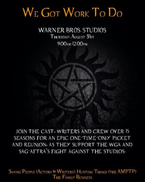 Katherine Ramdeen Instagram - I can’t join my #spnfamily on the picket 🪧 line to fight the good fight, but I’m sending my spirit to assist in the ass-kicking 🥾💥🥊

#thankyou @erickripke @bunnyberens @thejimmichaels and the entire cast & crew @cw_supernatural for an amazing time, especially my @waywardsisterscw ladies @kimrhodes4reals  @lisaberrylive @laurentom9000 @clarkb @kathrynnewton @ruthie_connell @yerbnends @officialbrianab @feliciaday @samsmithgrams @genpadalecki @danneelackles512 👀🥹

We Carry On! ❤️❤️❤️❤️